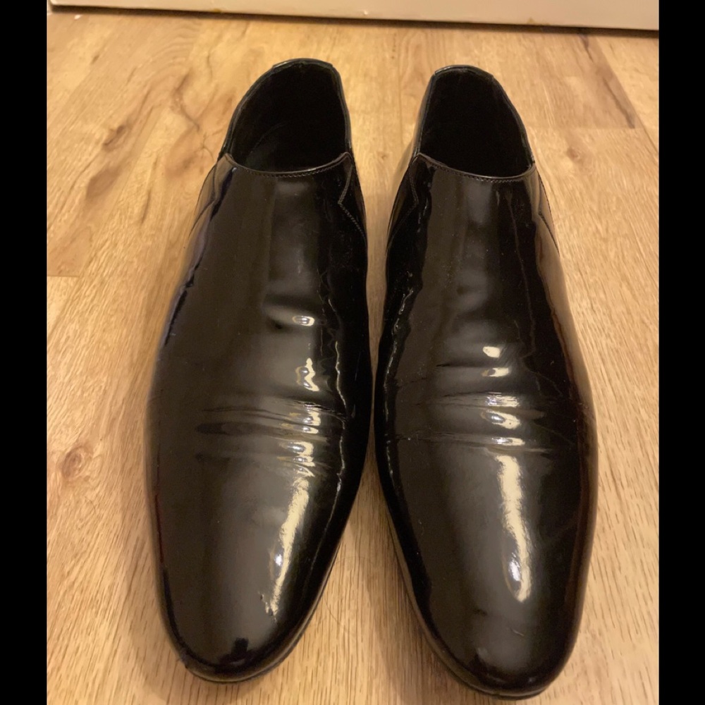 Saint Laurent Slim 15 Vernis Heavy Crop Boot